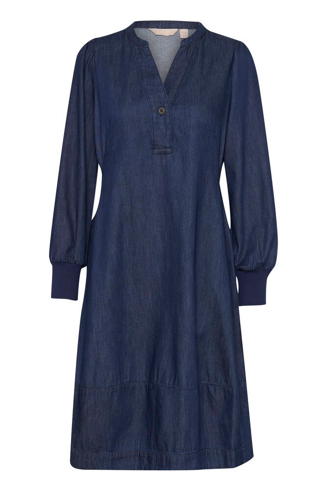 Cuallura Arpa Rib Dress - rinse wash