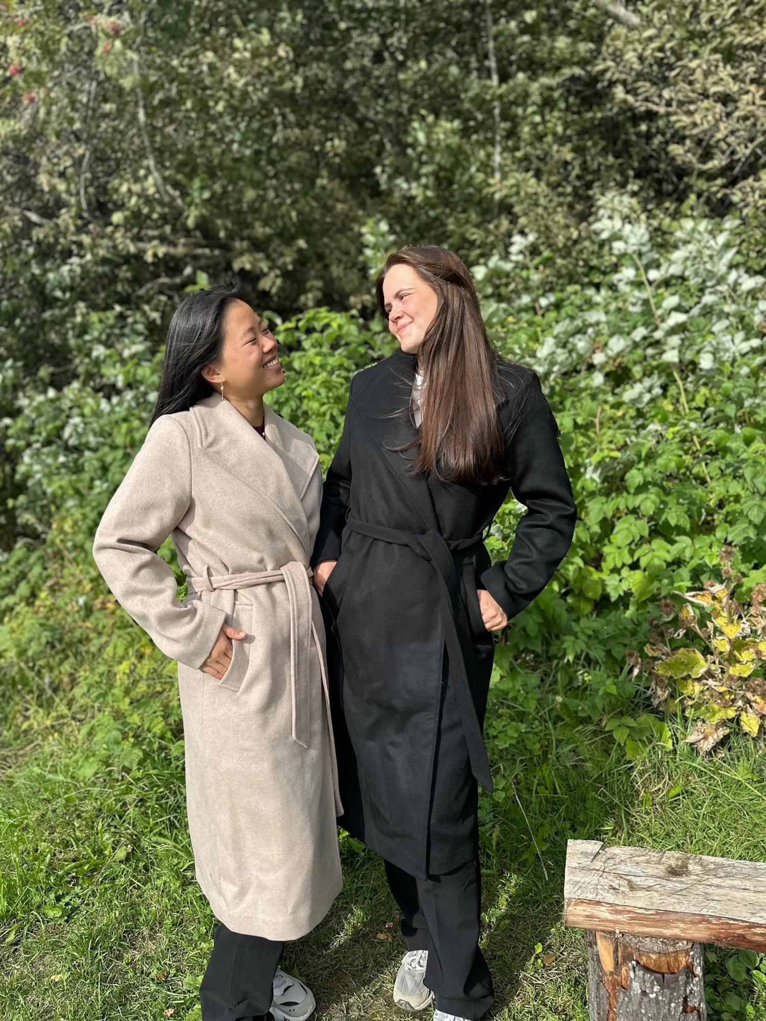 SLFRosa Wool Blend Coat-sandshell