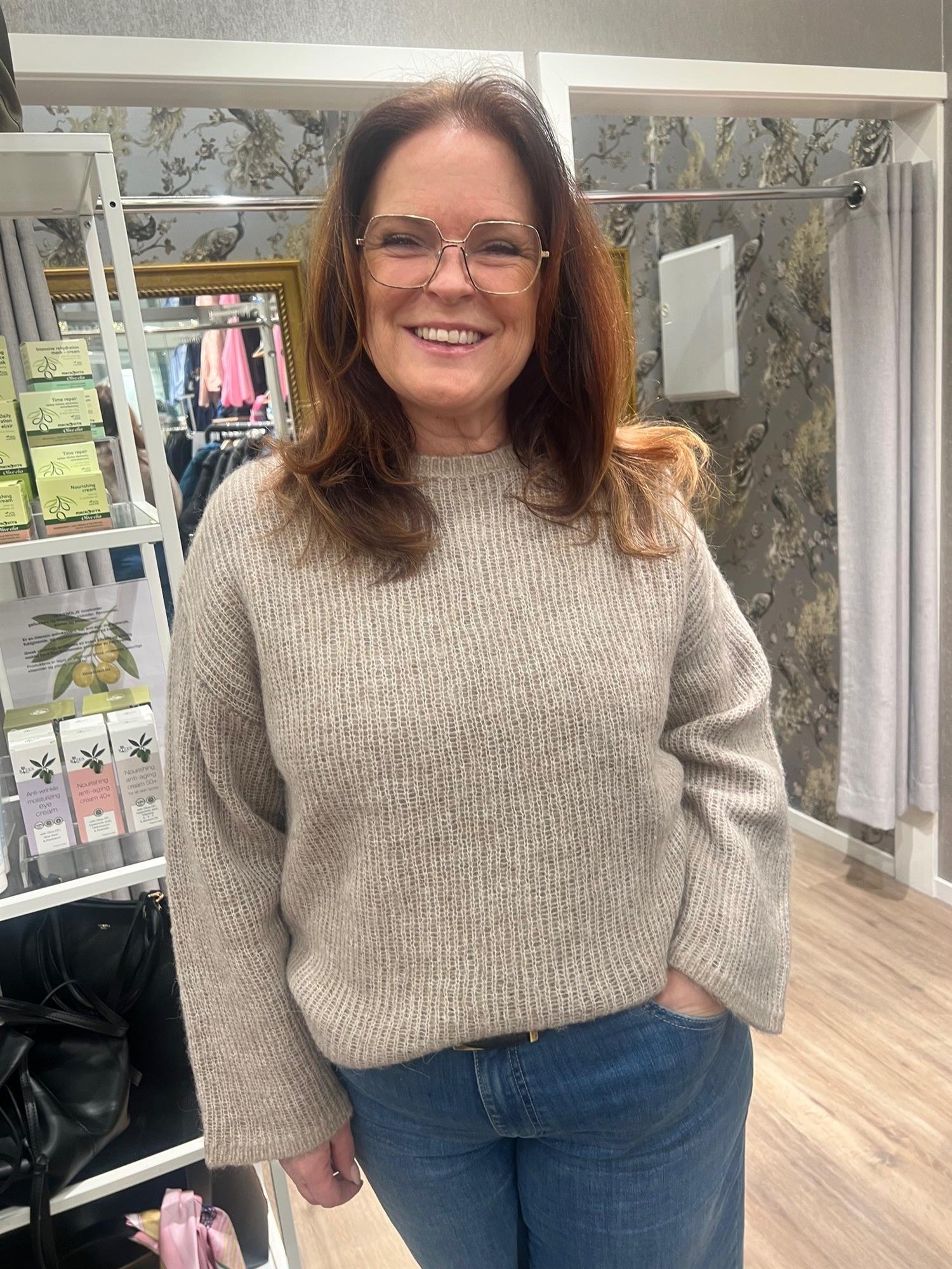 SLFlulu Loose Ls Knit o neck