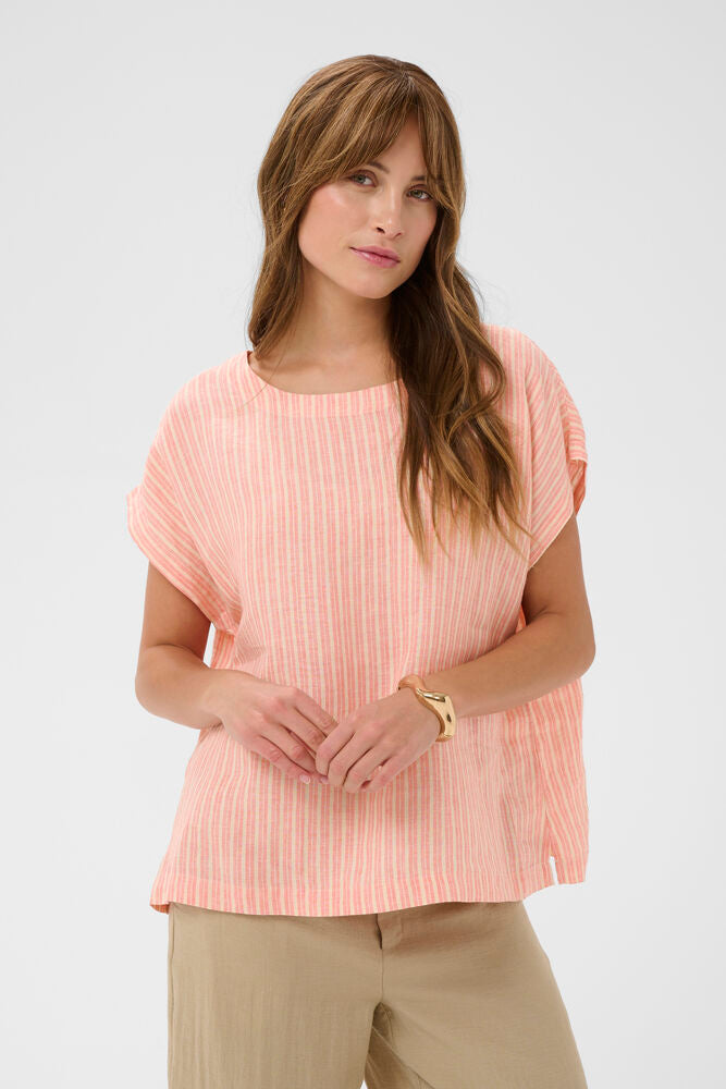 CUaniela Molly Blouse-sugar coral