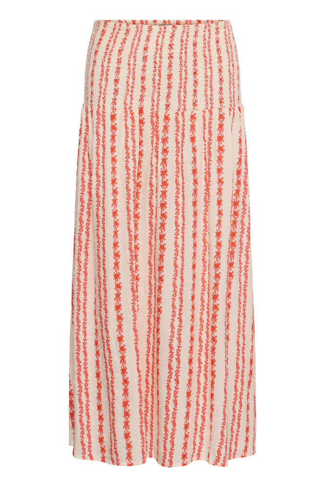 CUhollie Skirt coral/white