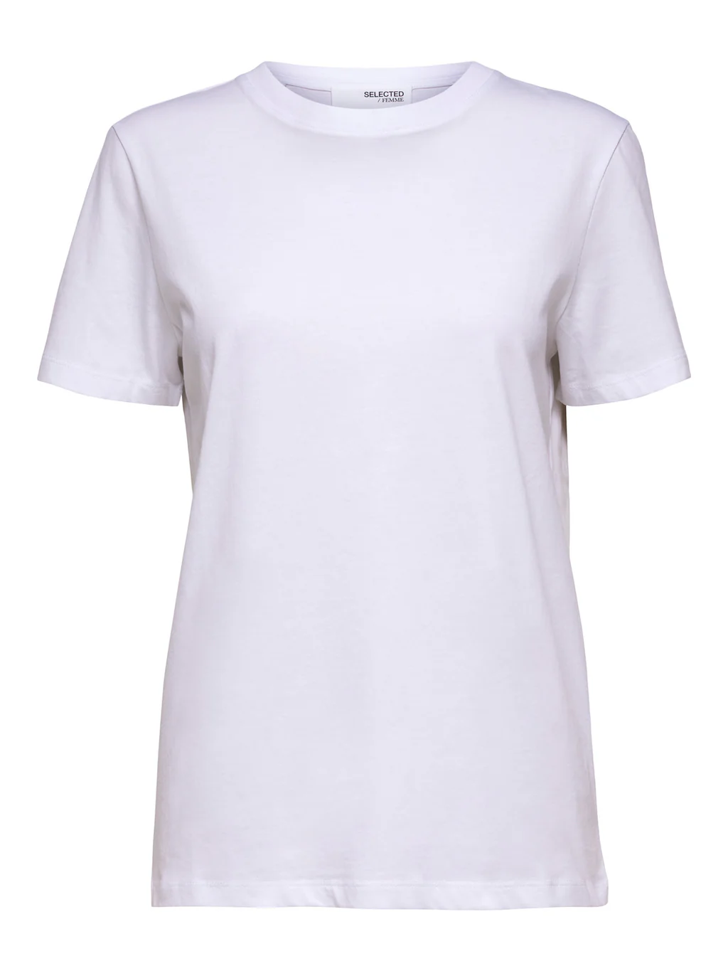 SLFMyessential SS O'neck-white