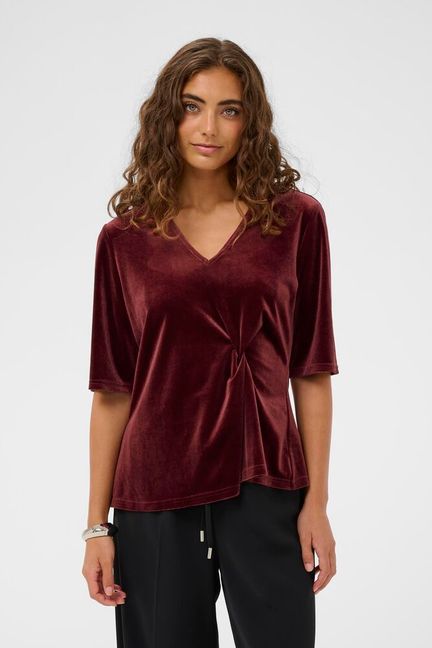 CUZoe SS Blouse-zinfandel