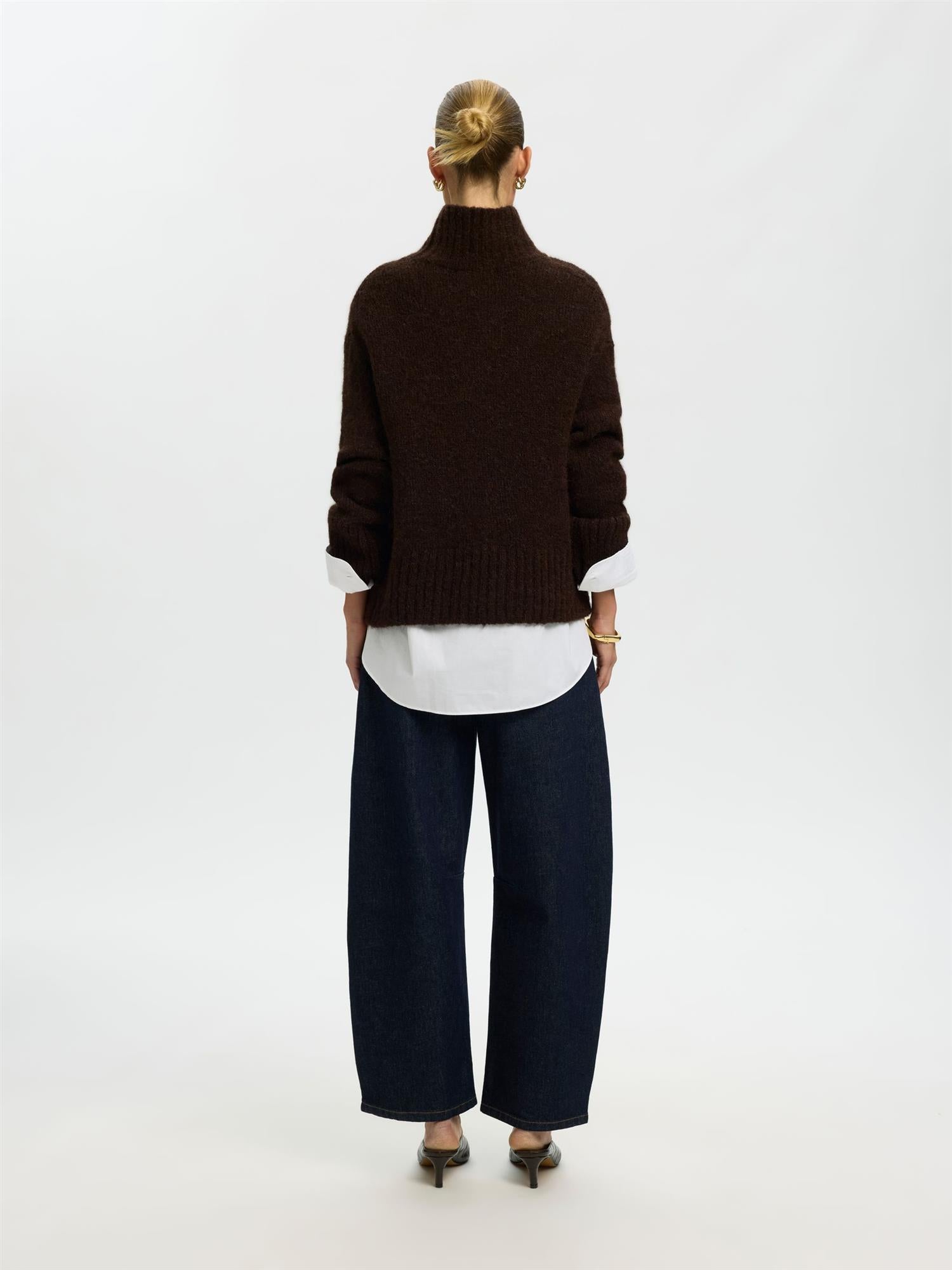 SLWGabriella Ls Knit highneck-delicioso