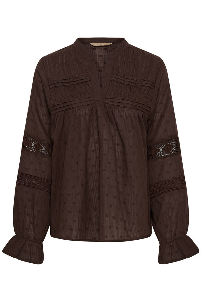 Cunela Blouse-coffee bean