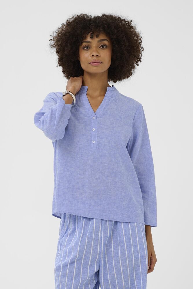 CUarletty Blouse-powder blue