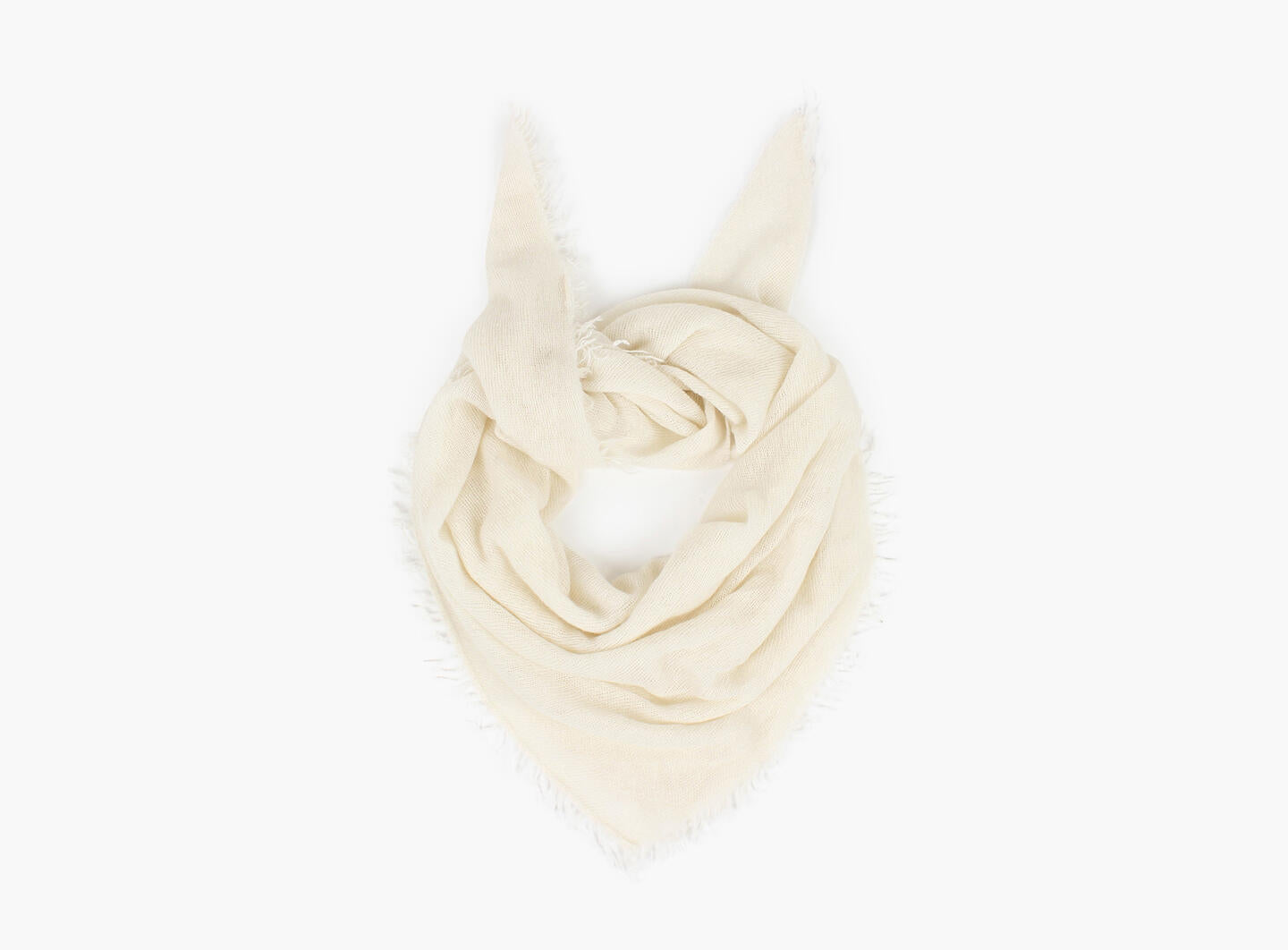 Mona Kasjmir Triangel Skjerf-offwhite