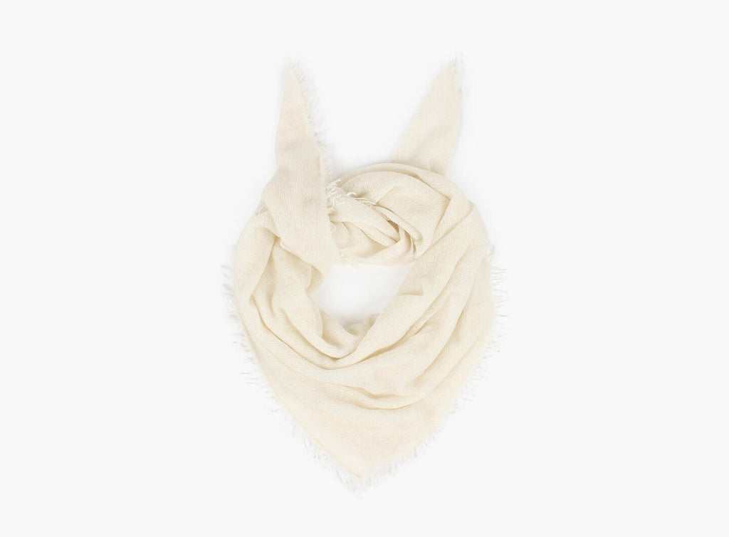 Mona Kasjmir Triangel Skjerf-offwhite