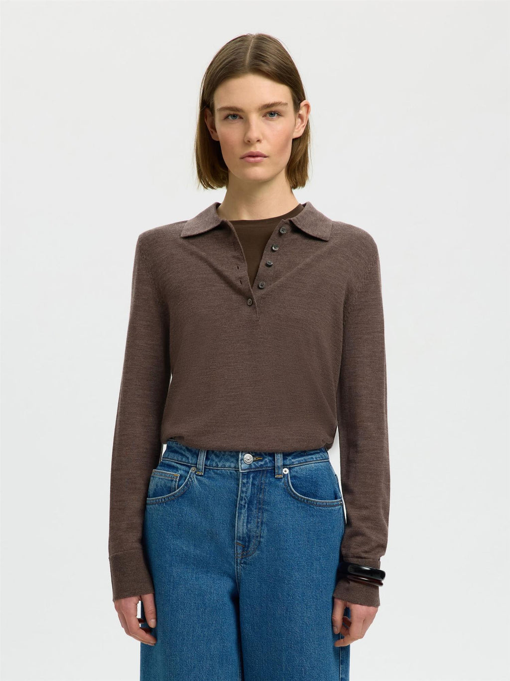 SLWthea LS Merino collar neck-delicioso