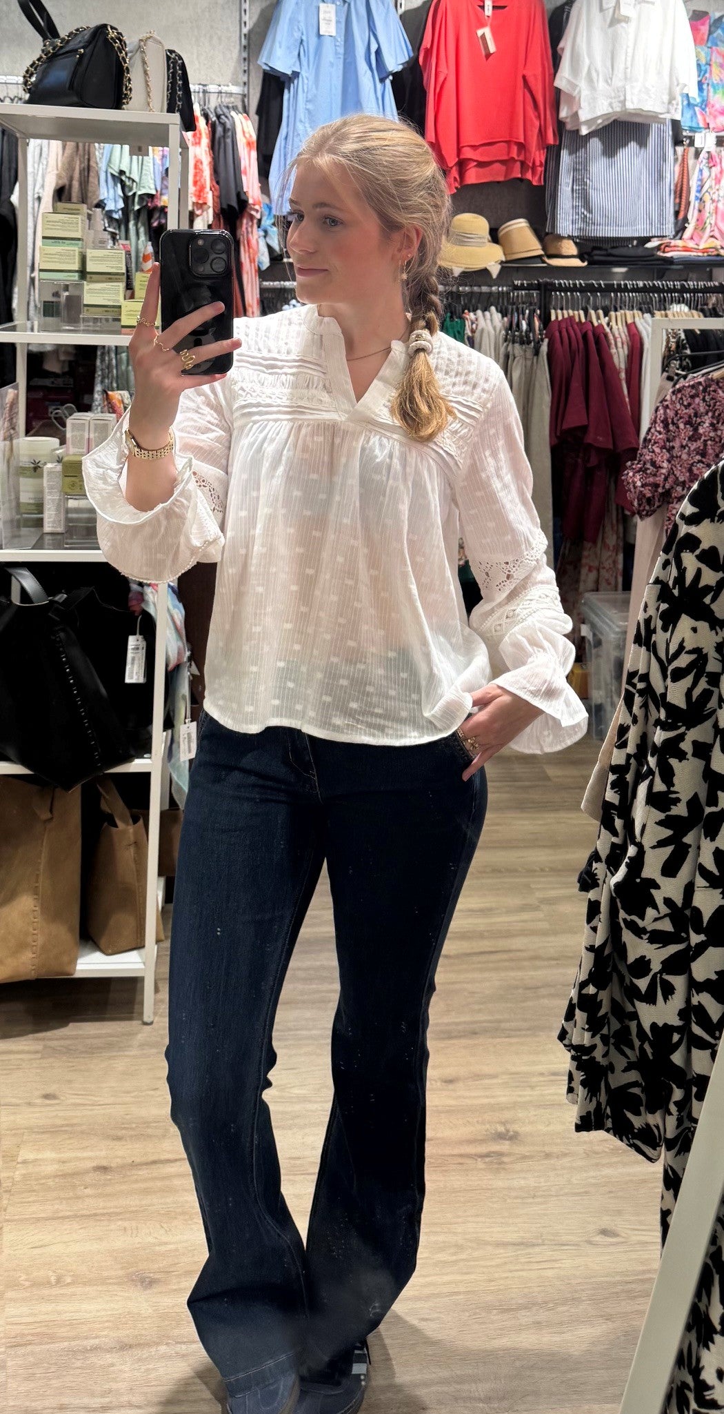 Cunela Blouse-spring gardenia