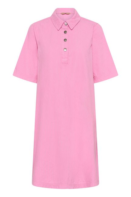 CUayna SS Dress-pink stripe
