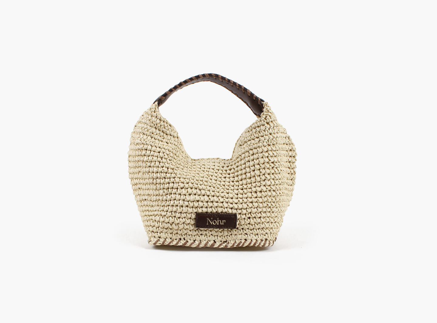 Selma veske i Raffia-sand