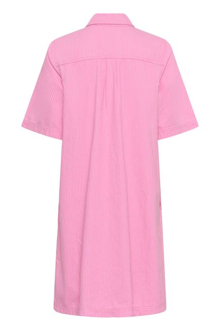 CUayna SS Dress-pink stripe