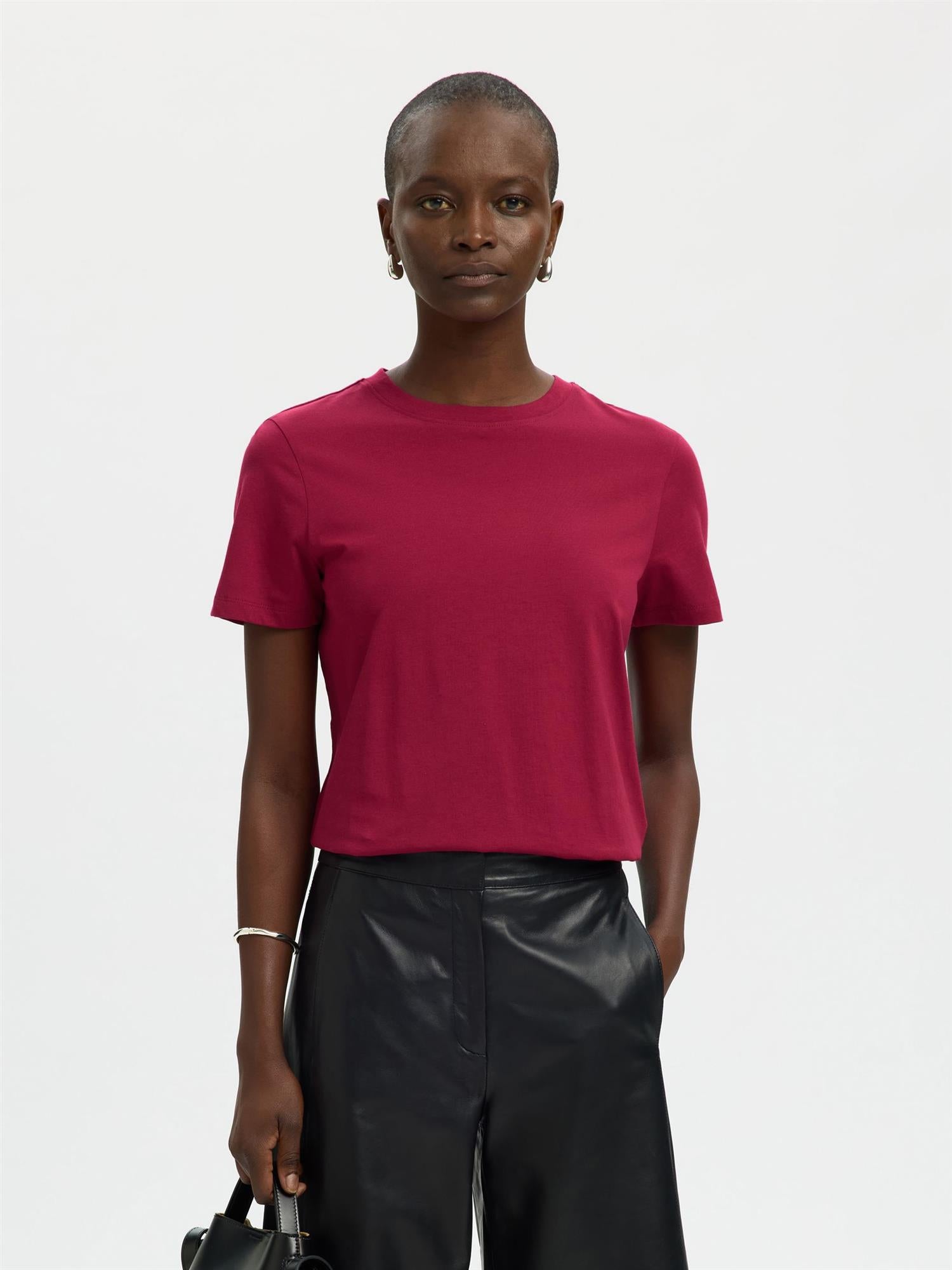 SLFMyessential SS O'neck-anemone