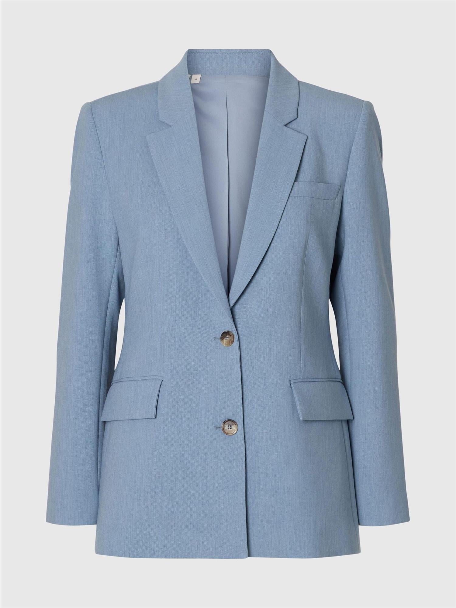 SLFRita Ls Classic Blazer -Dusty blue