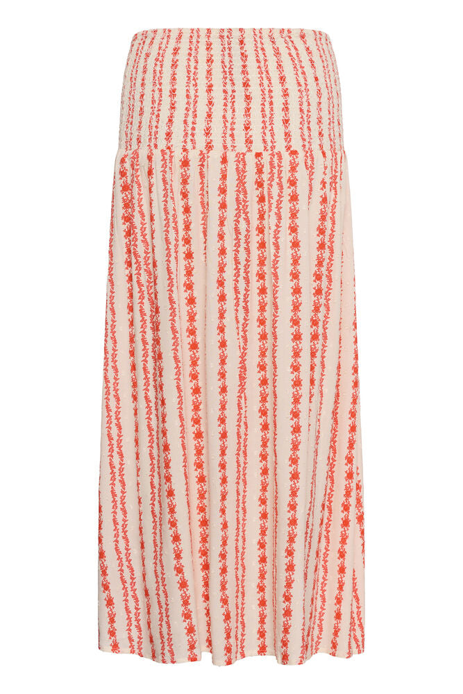 CUhollie Skirt coral/white