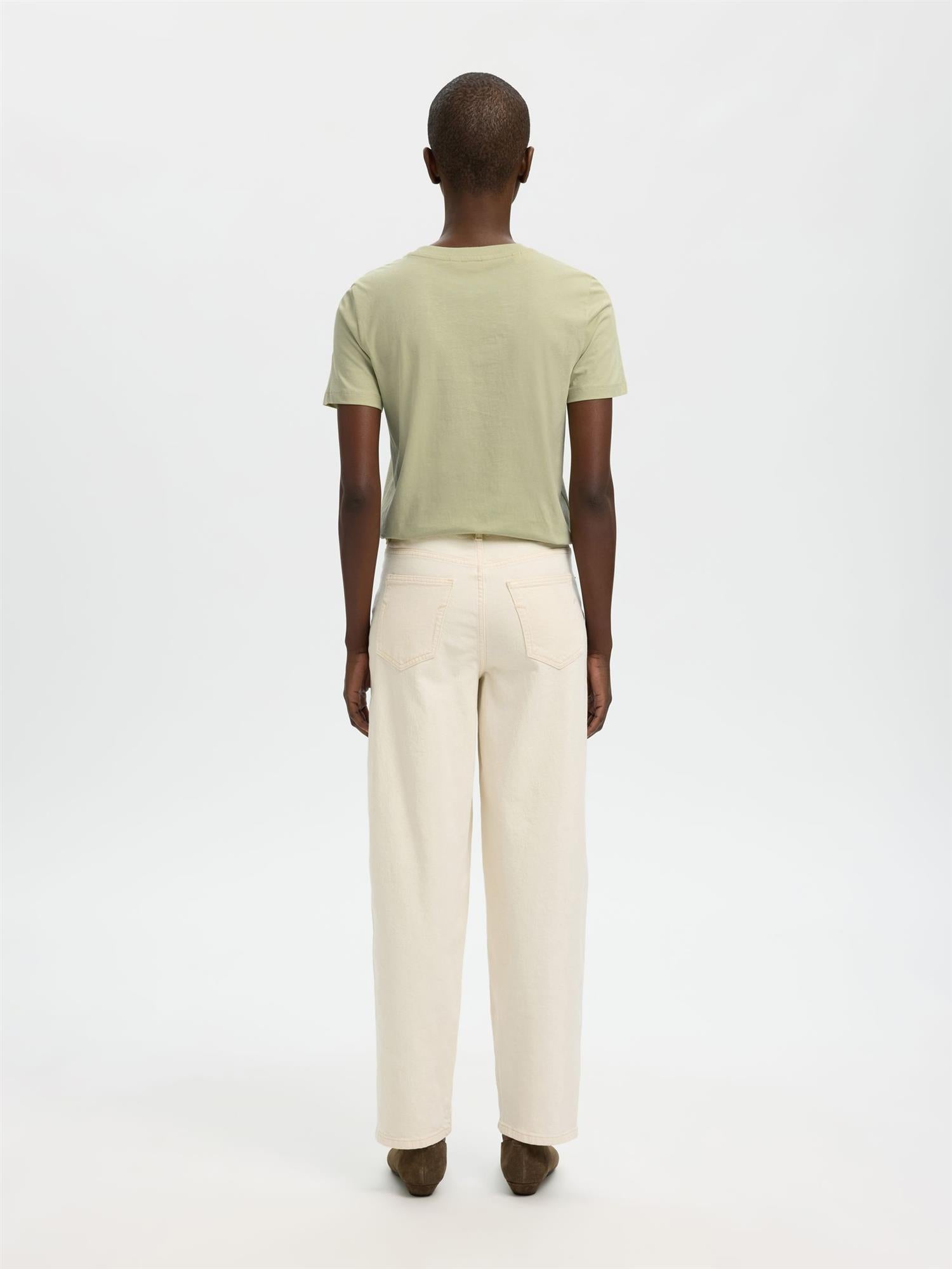 SLFMyessential SS O'neck-lint