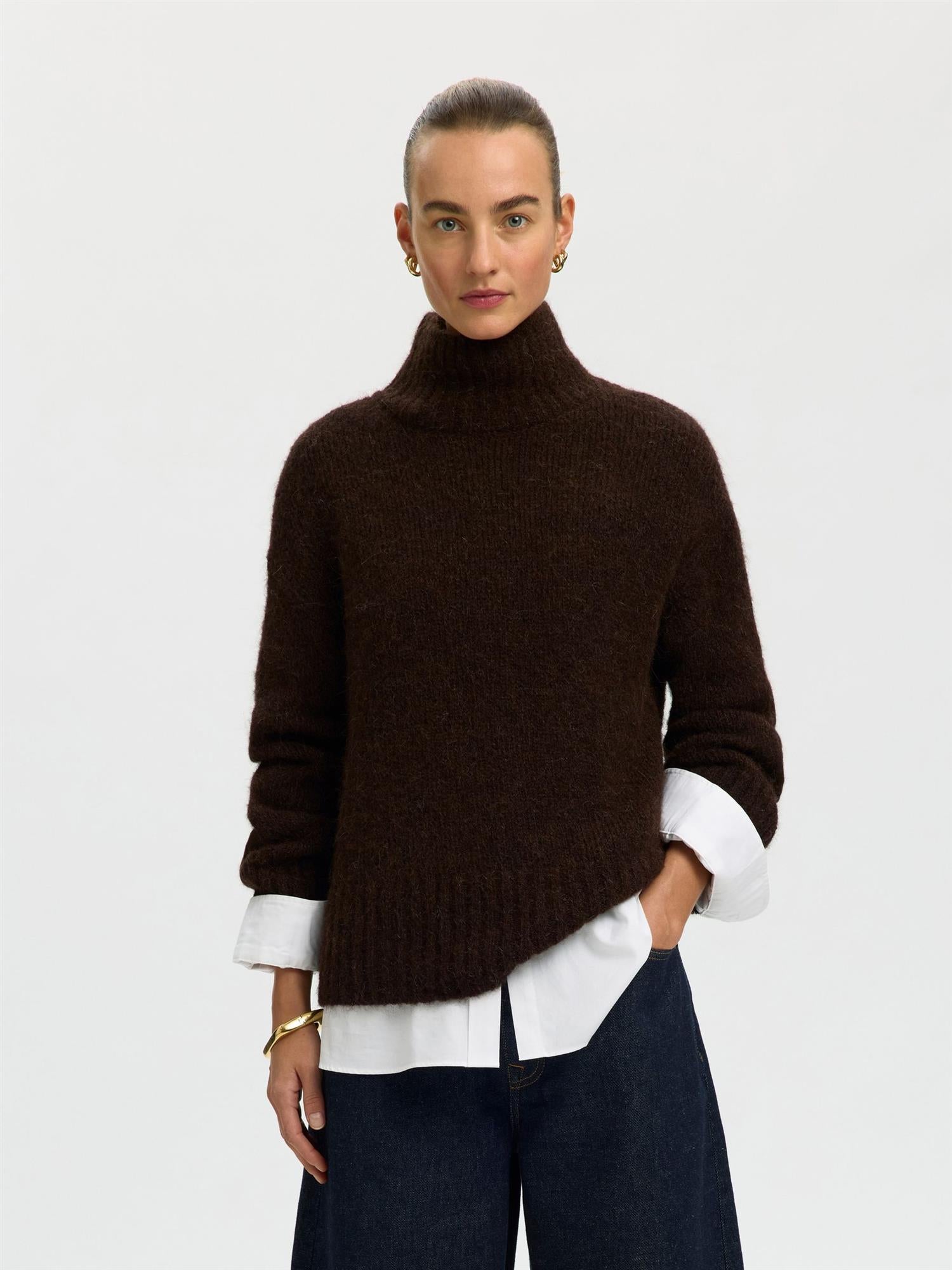 SLWGabriella Ls Knit highneck-delicioso